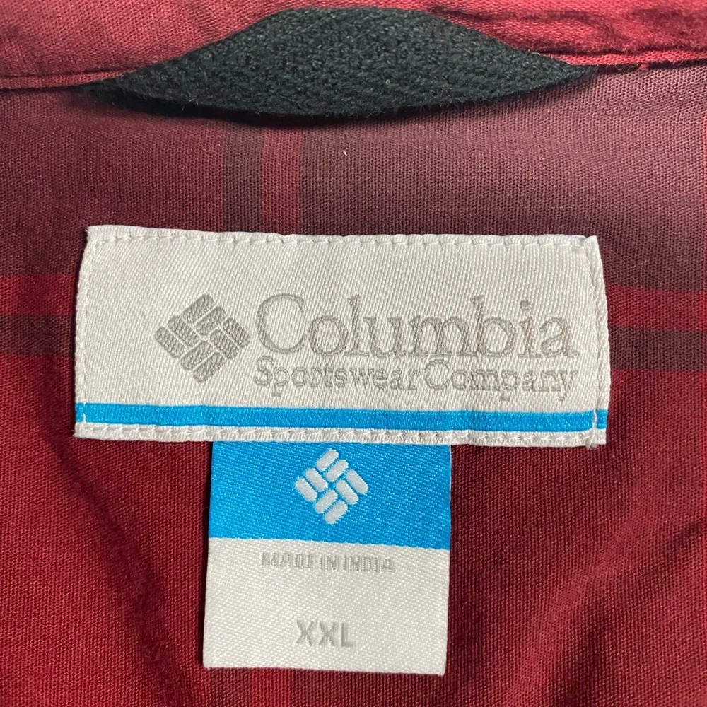 Columbia Sportswear Red Plaid Long Sleeve Button Up Shirt Men’s XXL